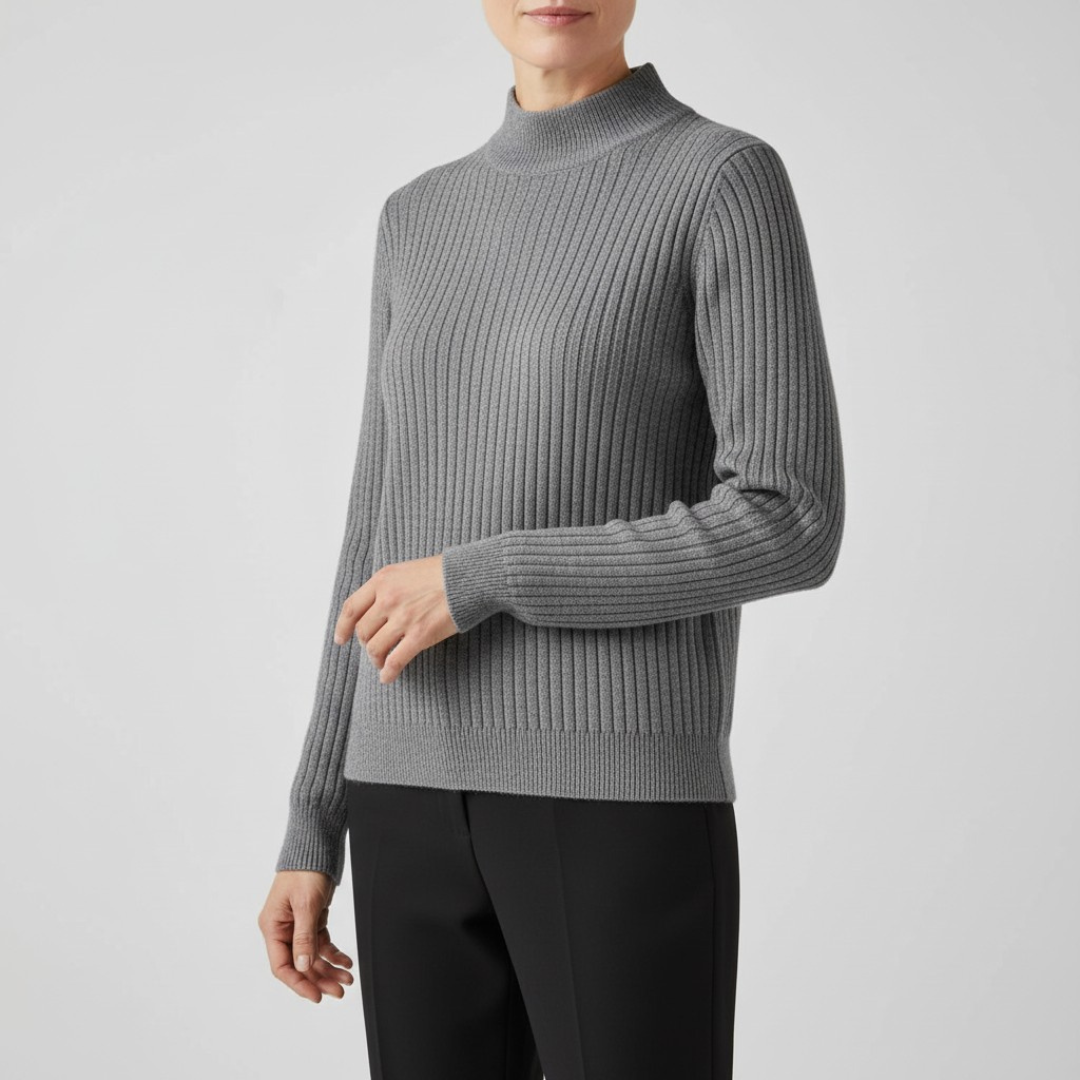 Helena™ | Ribbstickad Coltröja