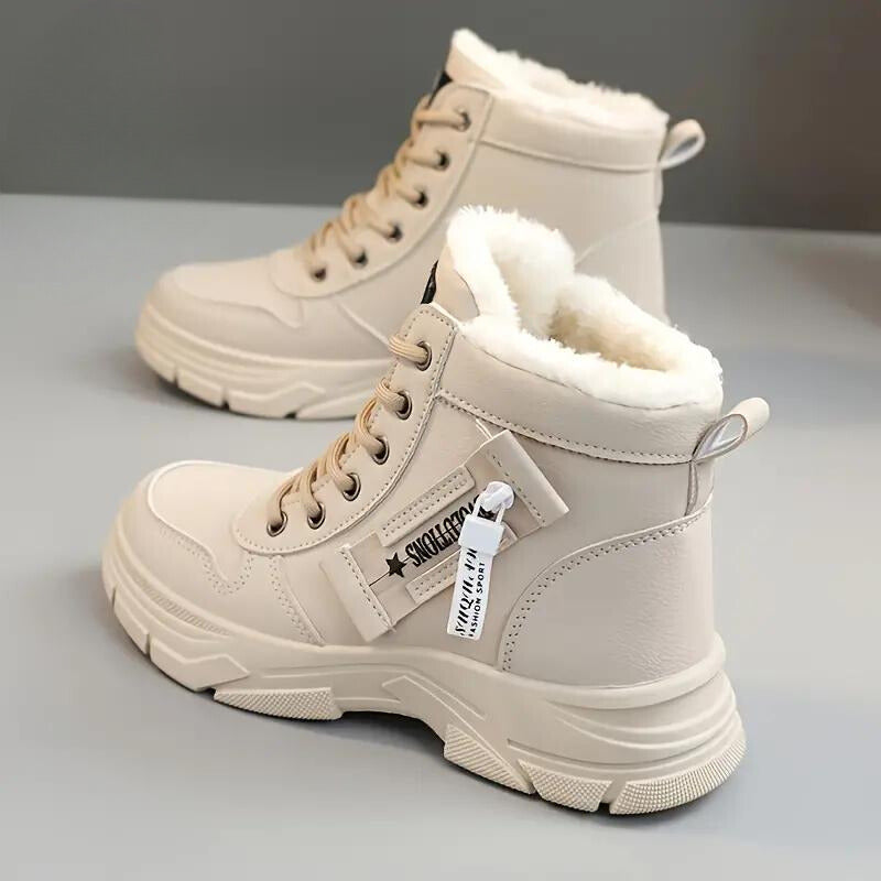 Varma höga snöstövlar