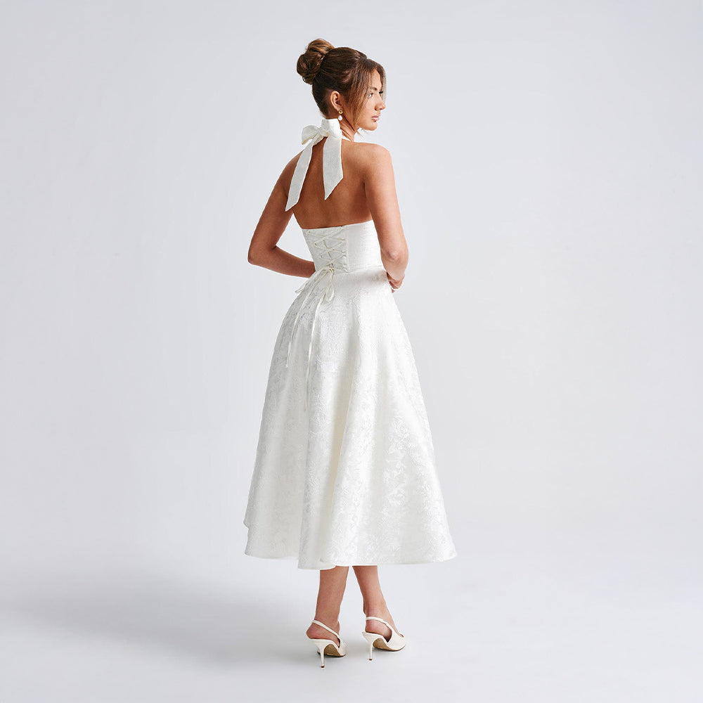 Evelyne™ | Romantisk Jacquard Klänning