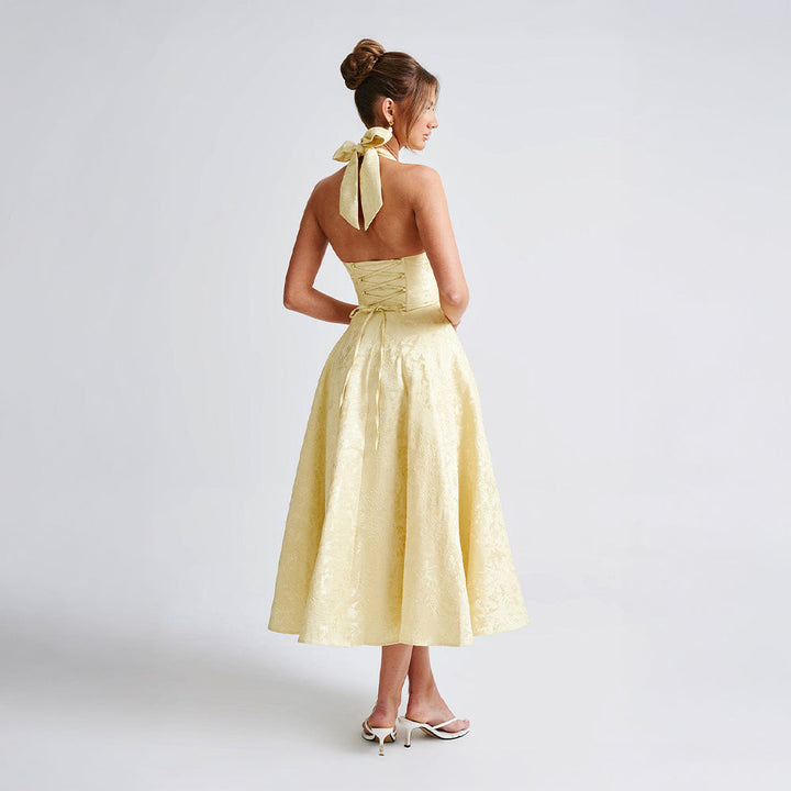 Evelyne™ | Romantisk Jacquard Klänning