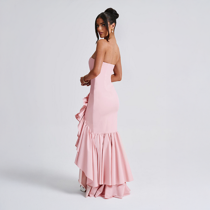 Léna™ | Volangklänning utan axelband